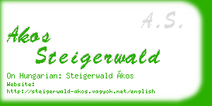 akos steigerwald business card