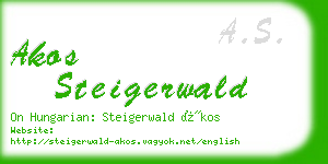 akos steigerwald business card